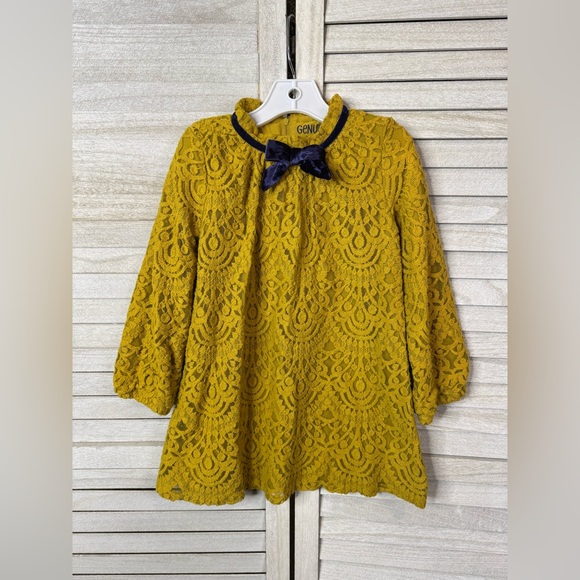OshKosh B’Gosh Mustard Lace Dress. Size 5t. Great Condition. - Picture 1 of 7